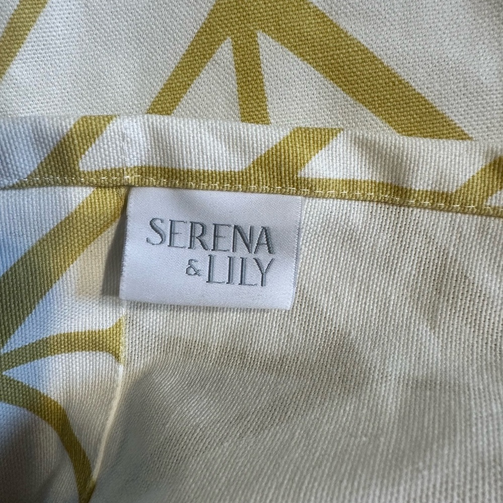 Serena & Lily shower curtain Feather- Mustard